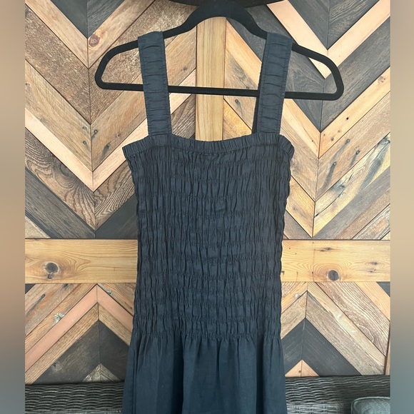 Rails Seville Linen Midi Dress Black Size XS - Picture 8 of 13